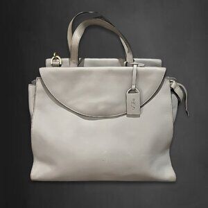 Kate Spade Saturday Handbag "The A Satchel" Detachable Straps Light Gray W OS
